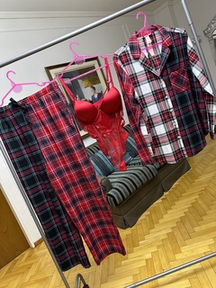 Pijama Franela Cuadrille Combinado M L Linea Signature Victoria's Secret - tienda online