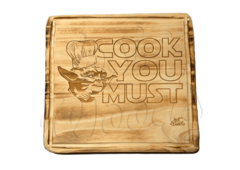 Tabla de cocina Yoda Cook You Must 25x25