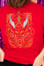 Camiseta Dragon Trend detalhe manga e costas VERMELHO - Unissex na internet