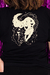 Camiseta Tamed Wolfs detalhe costas PRETO - Unissex