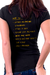 Camiseta Sad Days Club detalhe costas PRETO - Feminina