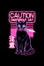 Camiseta Dangerous Cat detalhe manga PRETO - Unissex