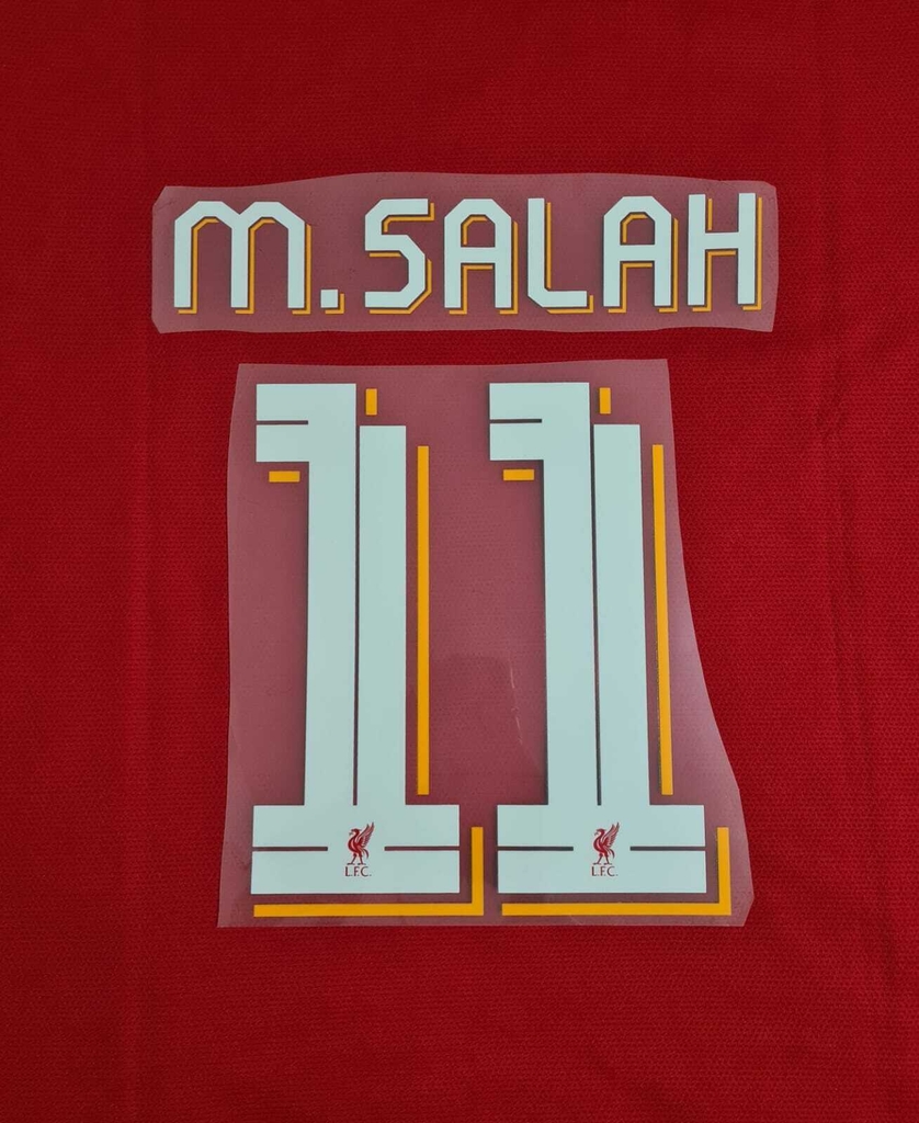 Kit Personalização Camisa Liverpool Nome e Número M. Salah 11