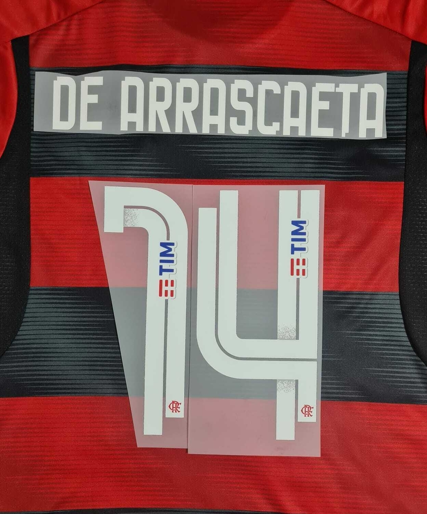 Kit Nome Número Personalização Camisa Flamengo De Arrascaeta 14