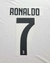 Nome e Número Personalização Camisa Juventus Ronaldo 7