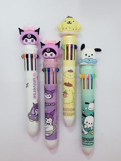 Caneta 10 cores Turma da Hello Kitty