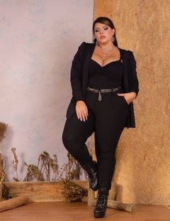 CALÇA POLIAMIDA - PRETA - D' VINA PLUS SIZE