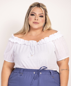 BLUSA CIGANINHA LISA -BRANCO