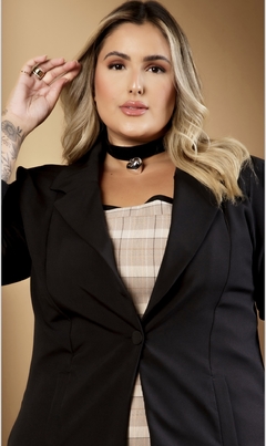 BLAZER ALFAIATARIA CLARITA - PRETO - comprar online