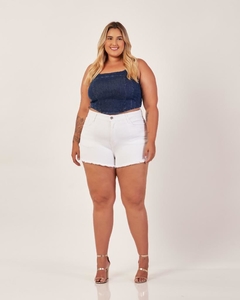 SHORTS JEANS FABY - BRANCO