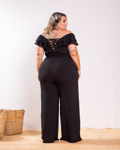 CROPPED CIGANINHA AIR FLOW CAROLINE - PRETO - comprar online