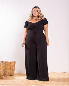 CROPPED CIGANINHA AIR FLOW CAROLINE - PRETO na internet