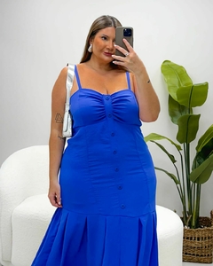 VESTIDO MIDI AIR FLOW ALAGOAS - AZUL - comprar online