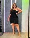 VESTIDO OMBRE JOANA - PRETO