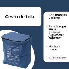 Cesto Para Guardar Organizador Lavadero Plegable con Cierre - comprar online