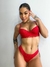 Conjunto Valentina com bojo vermelho