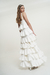 Vestido Waterfall Blanco - comprar online