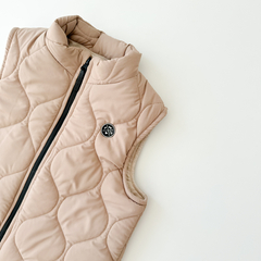 CHALECO PUFFER BEIGE - Papaya Bebé