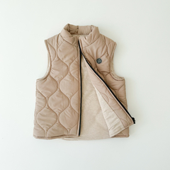 CHALECO PUFFER BEIGE