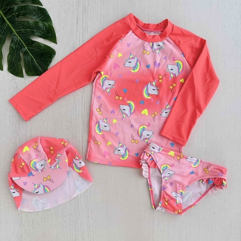CONJUNTO UV UNICORNIO CORAL