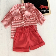 SHORT CUERINA ROJO - comprar online