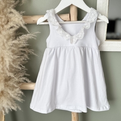 VESTIDO PUNTILLA BLANCO - comprar online