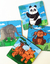 PUZZLE DIDÁCTICO X 4: ANIMALES DE LA SELVA de 2 O 4 PIEZAS - tienda online