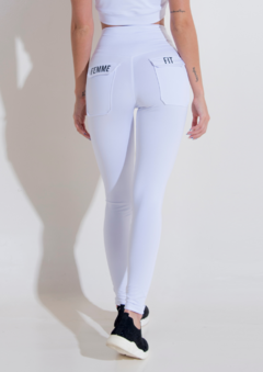 Cargo White leggings - FemmeFit