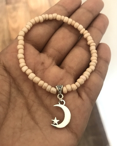 Pulsera Mostacillas y Lunita