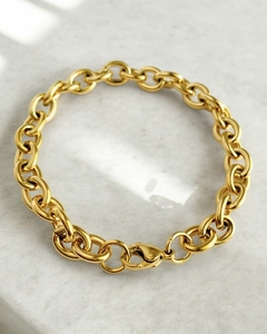 Pulsera Acero Quirurgico Dorado Alanis