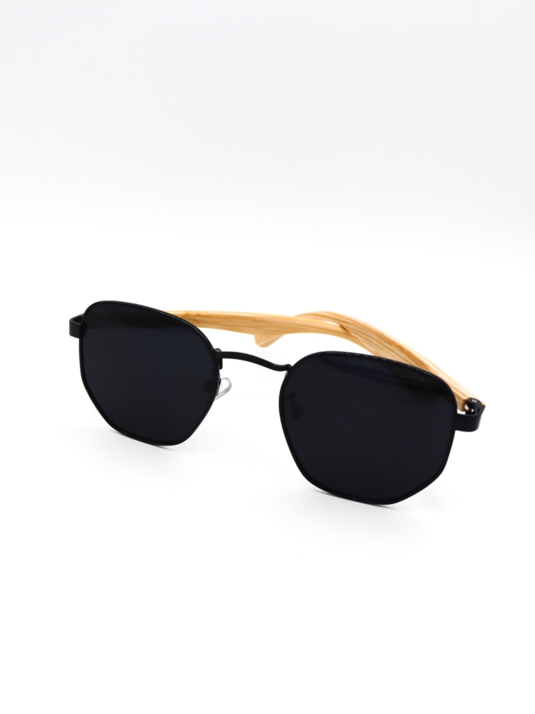 Óculos de Sol de Acetato com Madeira, bruno diferente de oculos
