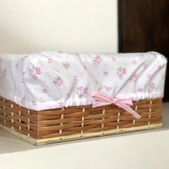 Cajita pañalera de mimbre estampadas - Mamita