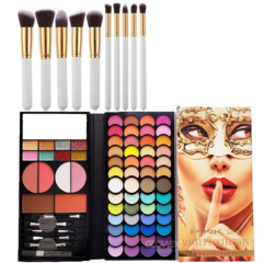 Kit Maquillaje - Makeup Collection Palette- Pink 21 Original- Mas Set de Brochas