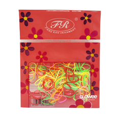 Gomitas Banditas Elasticas Siliconadas Para Pelo Trenzas- Fluo