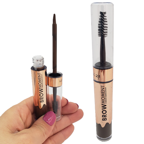 Delineador Liquido Y Cepillo Cejas- Brow Moment - Pink 21- Tono 1