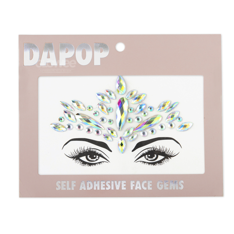 Gemas Piedras Adhesivas Rostro - Face Gems - Dapop Original - Modelo 6