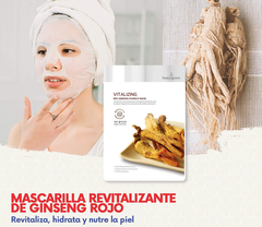 Mascarilla Facial - Red Ginseng- Revitalizante Beauugreen Coreana - comprar online