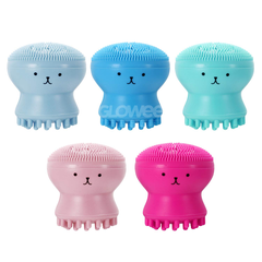 Limpiador Facial Manual - Jelly Fish Beauty Tool - Pulpito Silicona / Rosa - Glowee Argentina - Tu Tienda Online de Maquillaje