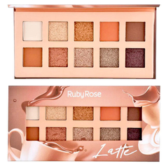 Paleta de 10 sombras de ojos LATTE -Ruby Rose Original