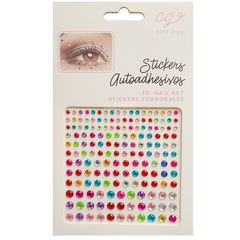 Plancha Gemas Piedras Adhesivas Rostro - Face Gems - Multicolor