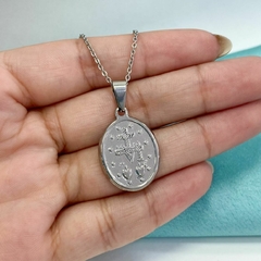 DIJE MEDALLA MILAGROSA VIRGEN MARIA - AC - Agatha Chrys Joyeria