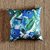 Capa para almofada 45x45cm - Flor e Tucano azul - comprar online