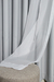 Cortina voil liso com forro em blackout 70% de vedação - L: 6,00m - Branco - comprar online