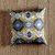Capa para almofada 45x45cm - Losango azul e amarelo - comprar online