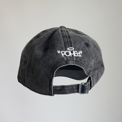 Hat Logo negra washed denim - comprar online