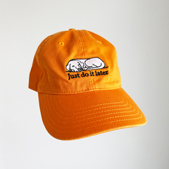 Hat Just Do It Later Naranja