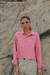 Camisa Lacoste Pink chewing gum upcycling