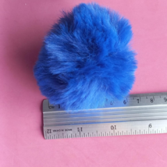 Pompom pelinho liso azul bic (5cm) - unidade