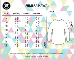 Hawaii modal estampado en internet