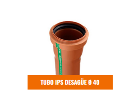 IPS TUBO DESAGÜE 40mm x 1.5 MTS (Desagüe Cloacal) (Desagüe Cloacal)